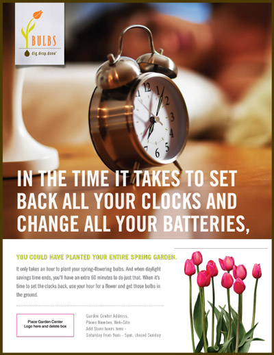 Ad - Daylight Savings - Clocks