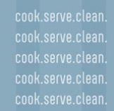 Repeat Poster - Cook, Serve, Clean 1